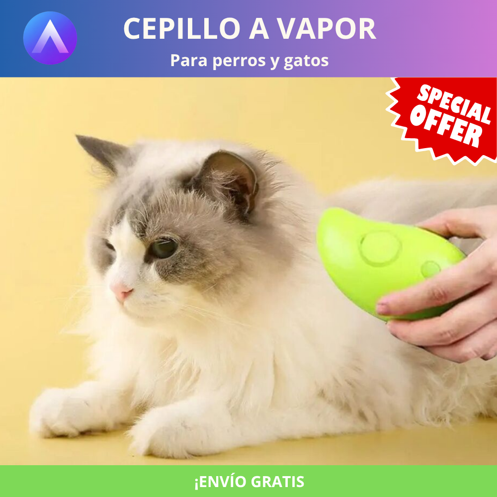 🎁 Cepillo a vapor para mascotas