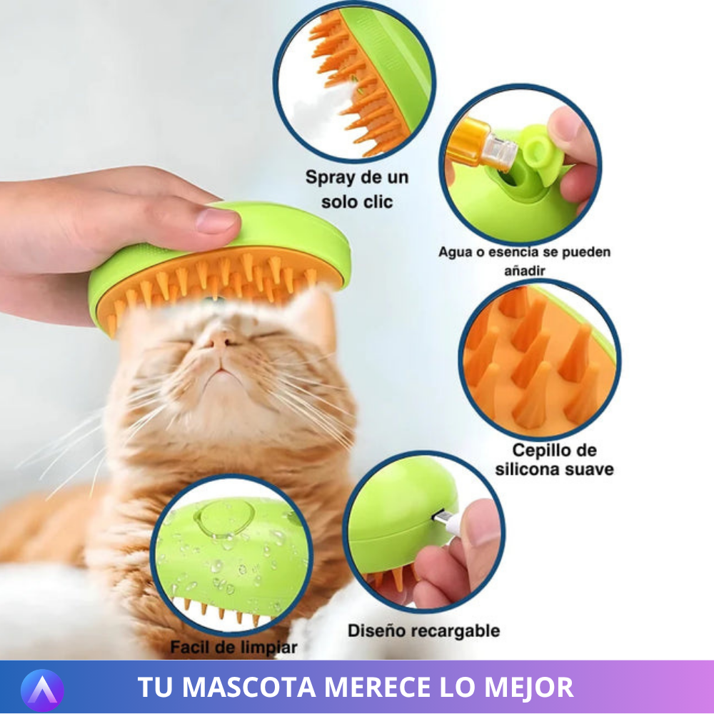 🎁 Cepillo a vapor para mascotas