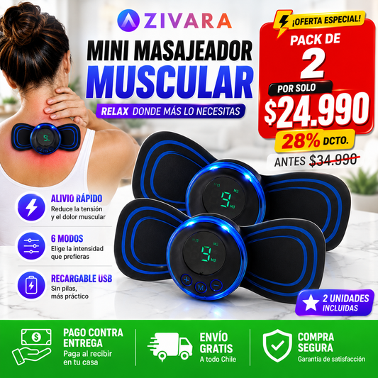 Pack 2 Mini Masajeadores Musculares