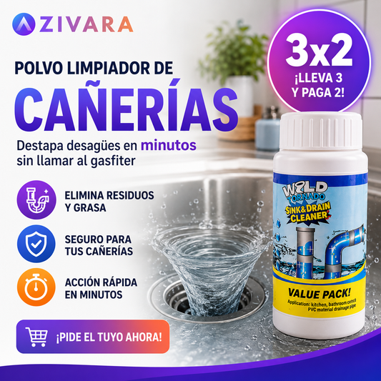 ✨Polvo limpiador de cañerías y desagües