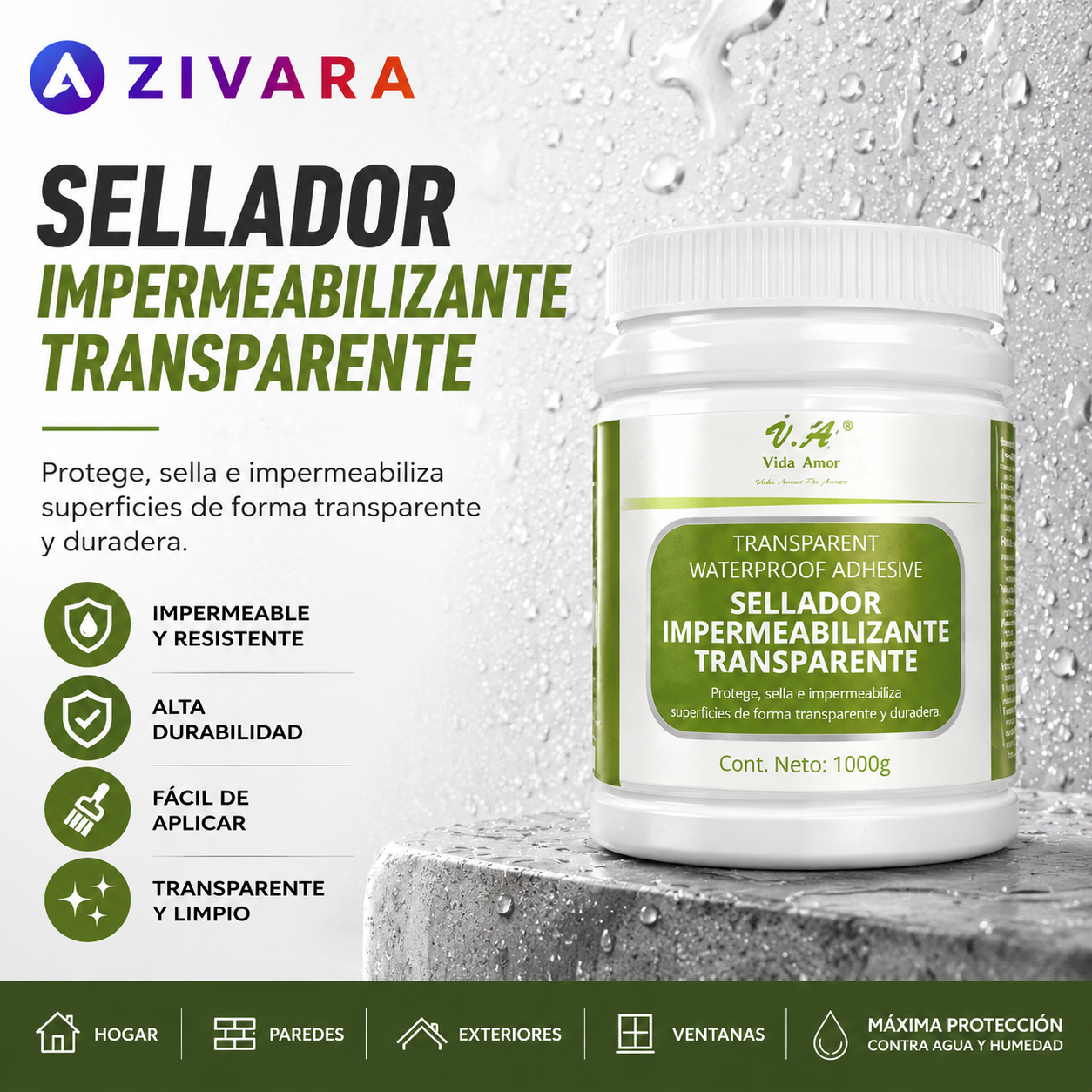 Sellador Adhesivo Impermeable 300g
