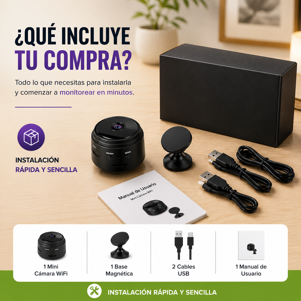 🎦 Mini cámara de seguridad A9
